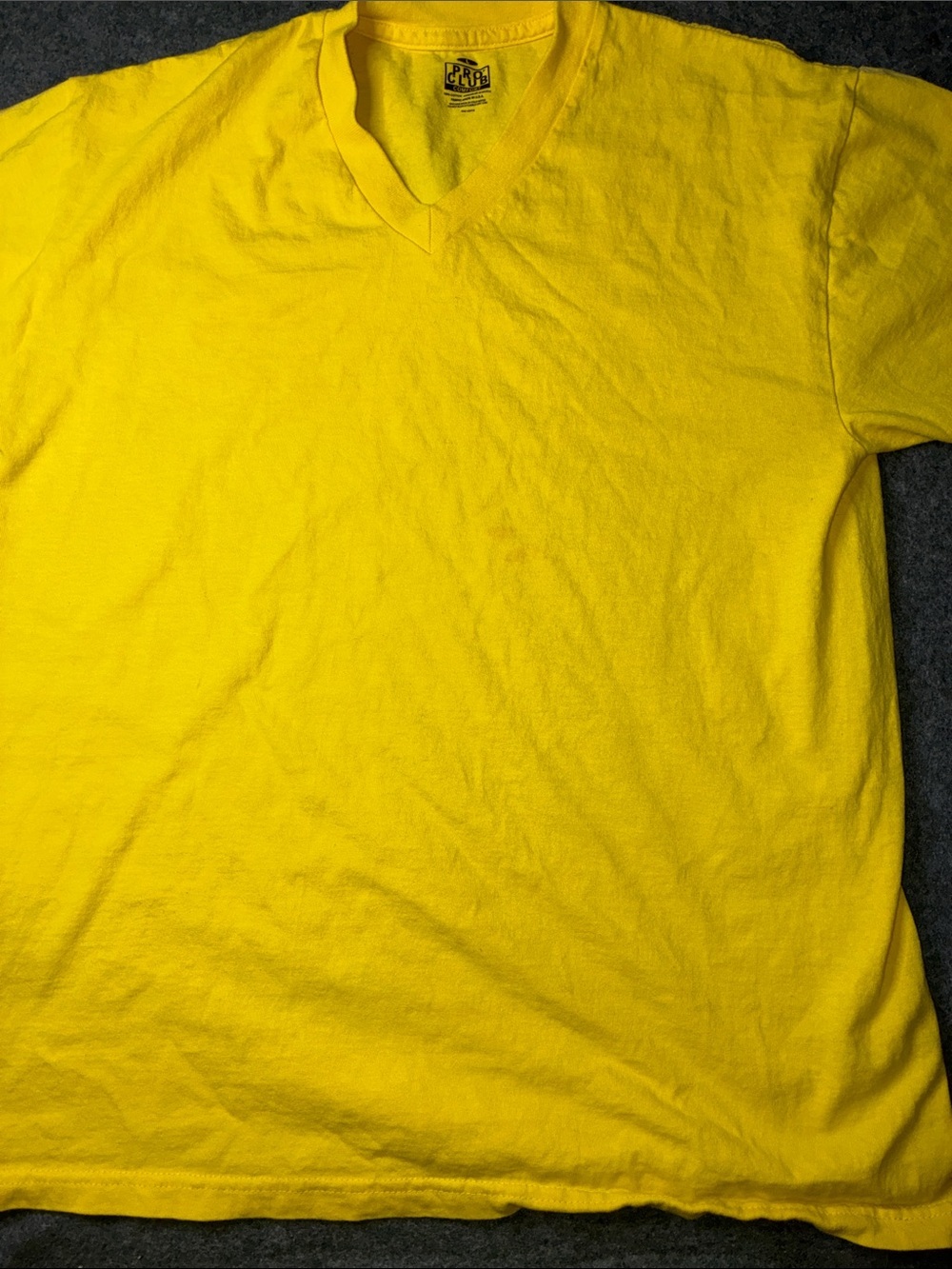 Men's Yellow V-Neck T-Shirt